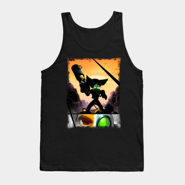 Ratchet & Clank - Strips Horizon Tank Top by Domadraghi